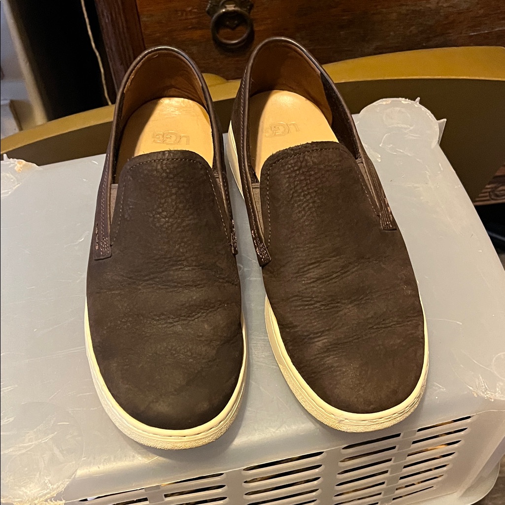 Ugg Men's Dark Brown Slip-On Sneakers
